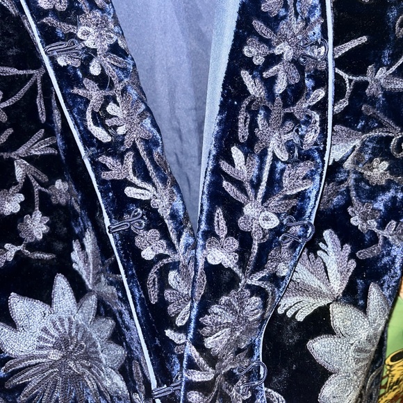 Soft Surroundings Blue Floral Jacket - Picture 5 of 8